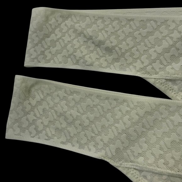 SKIMS Logo Mesh Thong Lot of 2 Bone 2X - Picture 6 of 11